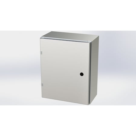 Saginaw Control & Engineering 1/4 Turn Latch Electrical Enclosures, 20 in H, 8 in D, 16 in W, NEMA 3R, 4, 4X, 12, 13 SCE-20EL1608SS6LP